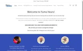 Yuma Hears website