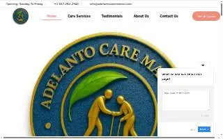 Adelanto Care Manor website