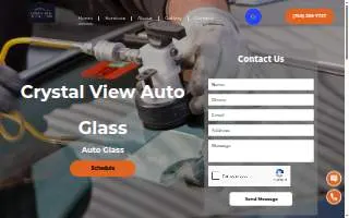 Crystal View Auto Glass website
