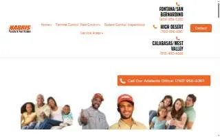 Harris Termite & Pest Control of Adelanto website