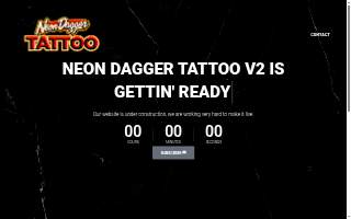 Neon Dagger Tattoo of Agoura Hills