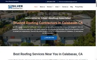 Silver Roofing Specialist website