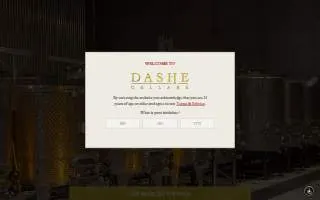 Dashe Cellars website