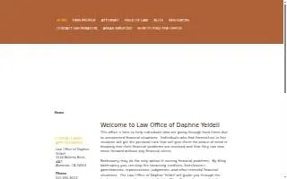 Law Office of Daphne Yeldell website