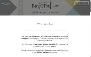 Bay CPA Plus of Albany website