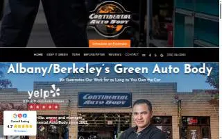 Continental Auto Body website