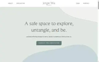 Jorgie Wu Therapy website