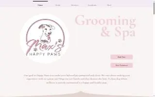 Maxs Happy Paws Grooming website