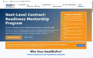 SmallBizPro website