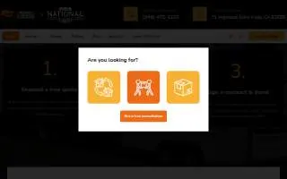 B & C Moving of Aliso Viejo website