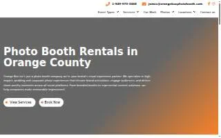 Orange Box Photo Booth of Aliso Viejo website