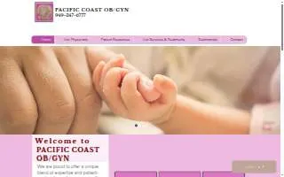 Pacific Coast OB/GYN of Aliso Viejo website