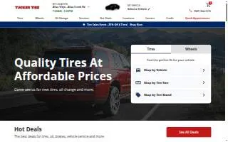 Tucker Tire of Aliso Viejo website