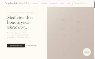 Dr. Melissa Grier, MD website