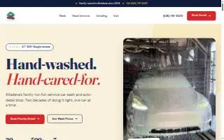 Fair Oaks Car Wash website