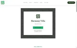 Harmony Villa website