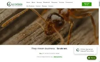 La Canada Pest, Inc. website