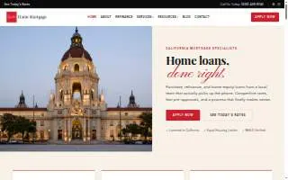Signature Home Mortgage of Altadena website
