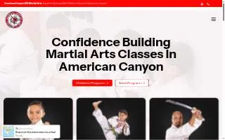 American Canyon ATA Martial Arts website