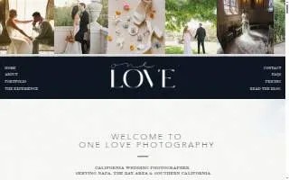 Napa Wedding Photographer website