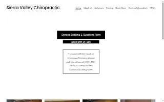 Sierra Valley Chiropractic of Antelope website