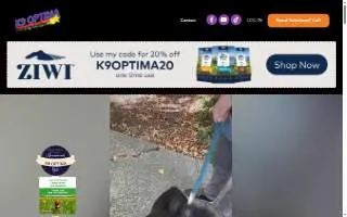 K9 Optima of Antioch website