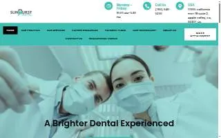 Sunburst Dental - Apple Valley Dentist website