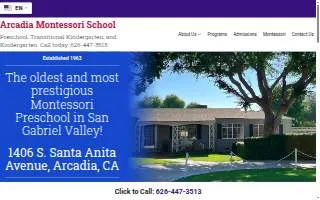 Arcadia Montessori School website