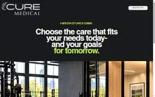 CURE Medical Care website