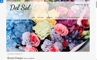 Del Sol Flowers website