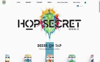 Hop Secret Brewing Company of Arcadia website