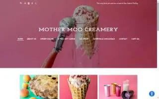 Mother Moo Creamery of Arcadia website