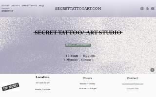 Secret Tattoo Art Studio of Arcadia