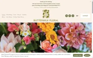 Buttermilk Floral website
