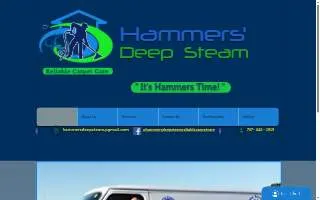 Hammers' Deep Steam Reliable Carpet Care website