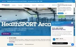 HealthSPORT website
