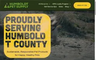 Humboldt Pet Supply website
