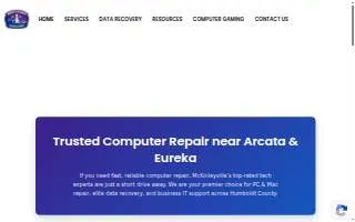 North Coast Computers of Arcata website