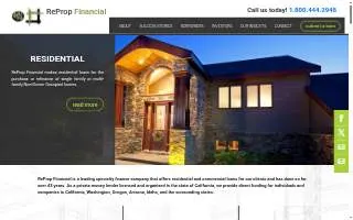 ReProp Financial of Arcata website