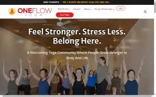One Flow Yoga of Arden-Arcade website