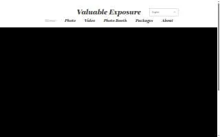 Valuable Exposure Photography website