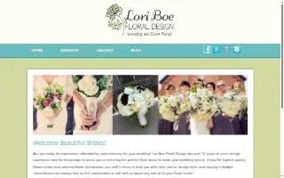Lori Boe Floral Design website