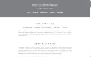 Michelle Pelech Interiors website