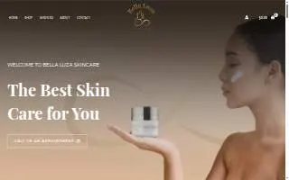 Bellaluza Skin Care website