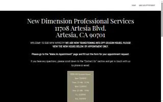 New Dimension Tax & Accounting Services website