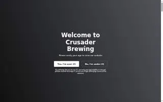 Crusader Brewing of Arvin website