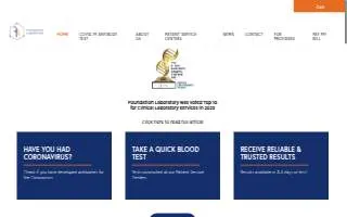 Foundation Laboratory of Arvin website