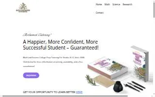 Acclaimed Tutoring website