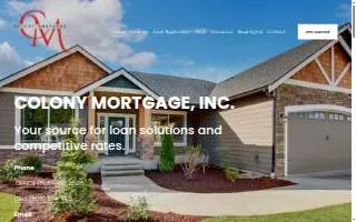 Colony Mortgage website