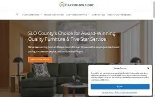 Harrington Home Furniture website